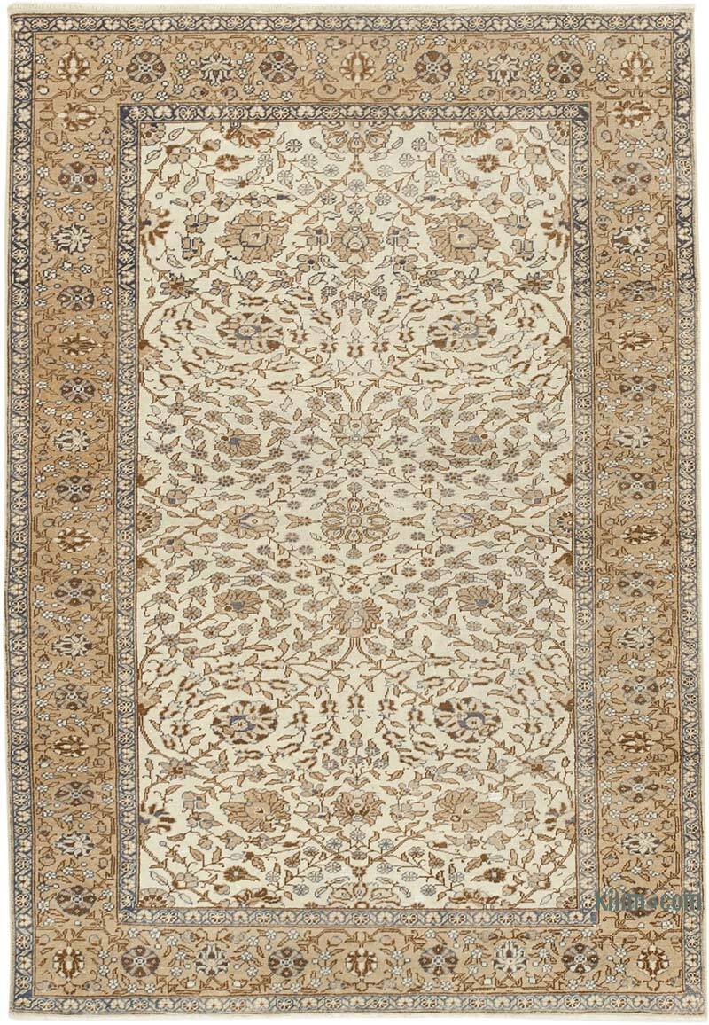 El Dokuma Vintage Halı - 118 cm x 170 cm - K0075695