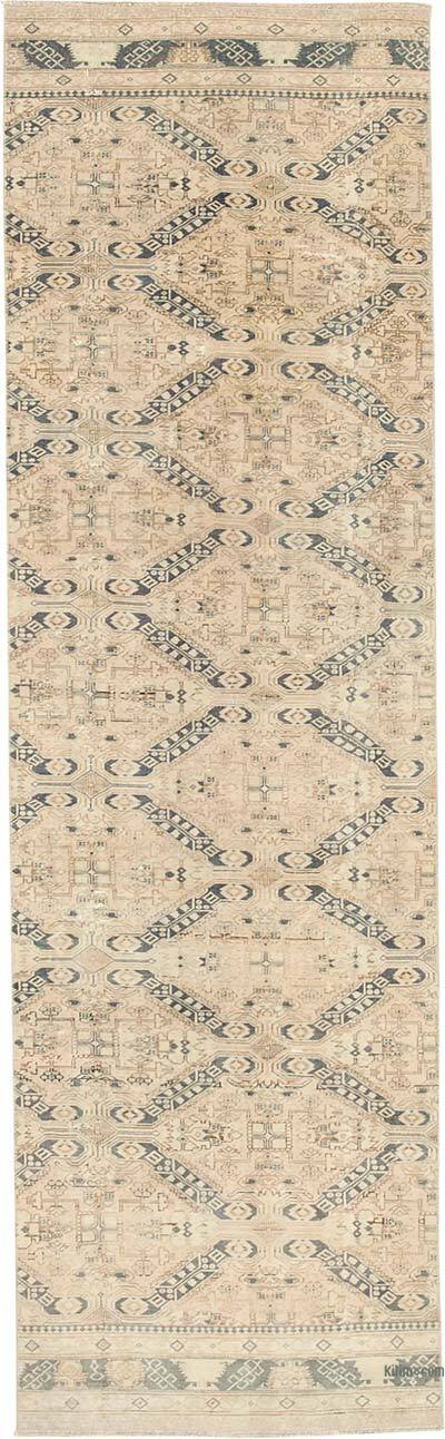 Vintage Turkish Runner Rug - 2' 10" x 9' 6" (34" x 114")