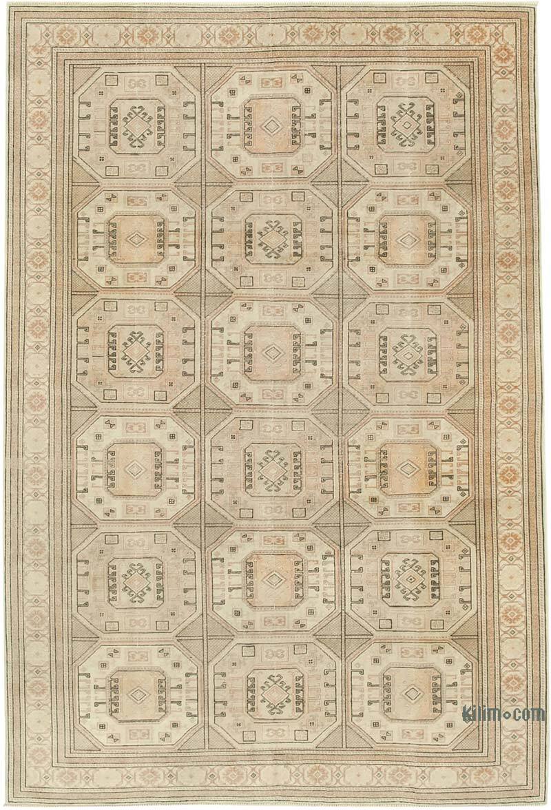 Alfombra Vintage Turca Anudada a Mano - 200 cm x 294 cm - K0075716