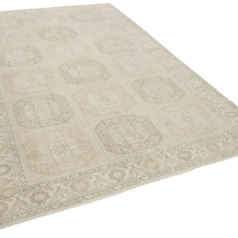 Alfombra Vintage Turca Anudada a Mano - 198 cm x 297 cm - K0075718