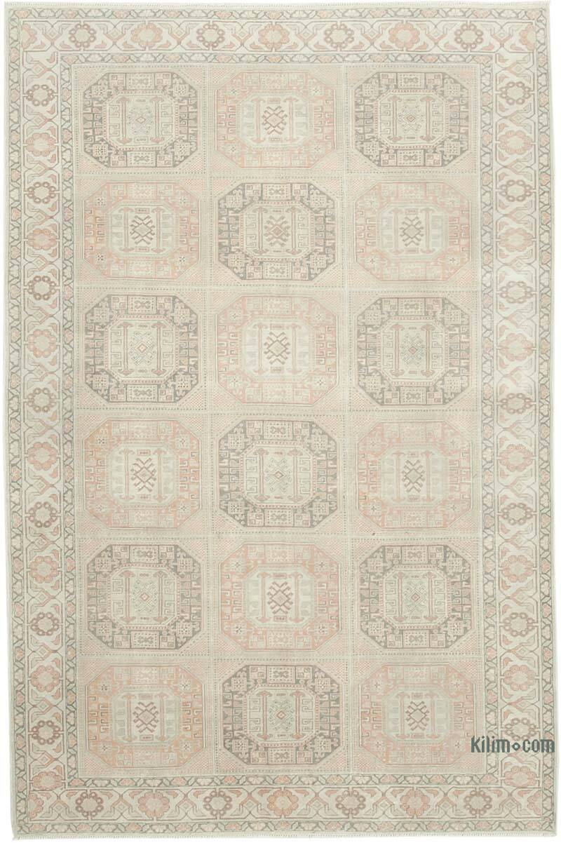 Alfombra Vintage Turca Anudada a Mano - 198 cm x 297 cm - K0075718