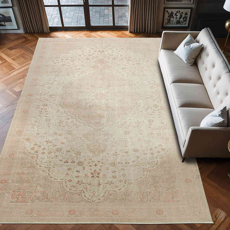 Vintage Hand-Knotted Oriental Rug - 8'  x 12' 10" (96" x 154") - K0075738