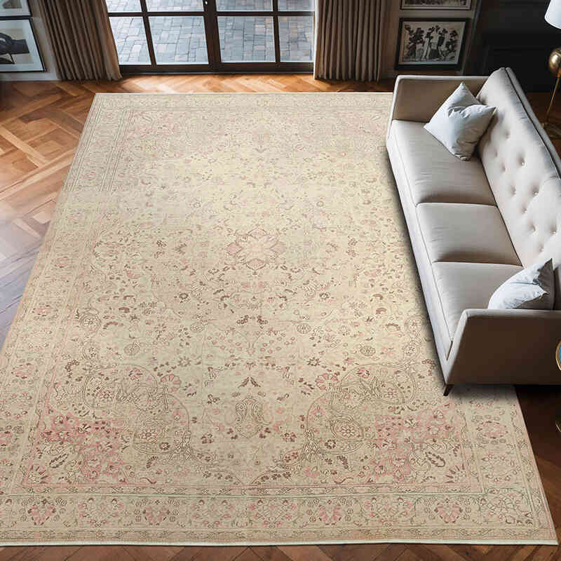 Vintage Hand-Knotted Oriental Rug - 8' 10" x 12' 10" (106" x 154") - K0075739