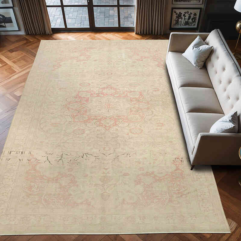 El Dokuma Vintage Halı - 238 cm x 372 cm - K0075742