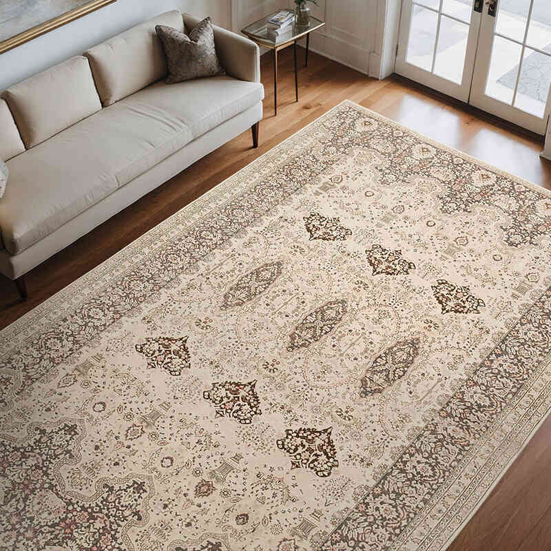 El Dokuma Vintage Halı - 243 cm x 356 cm - K0075745