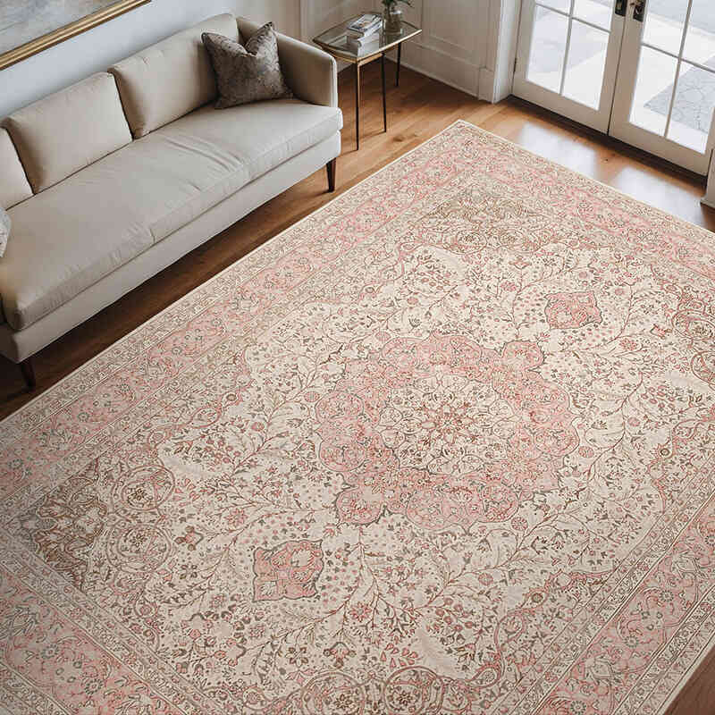 Vintage Hand-Knotted Oriental Rug - 8' 4" x 10' 9" (100" x 129") - K0075746