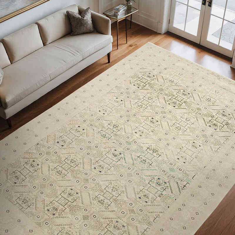 Vintage Hand-Knotted Oriental Rug - 8' 2" x 11' 10" (98" x 142") - K0075748