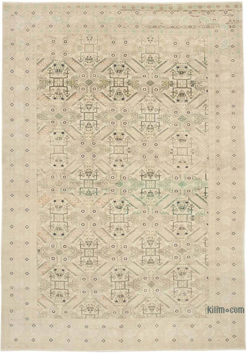 Vintage Hand-Knotted Oriental Rug - 8' 2" x 11' 10" (98" x 142") - K0075748
