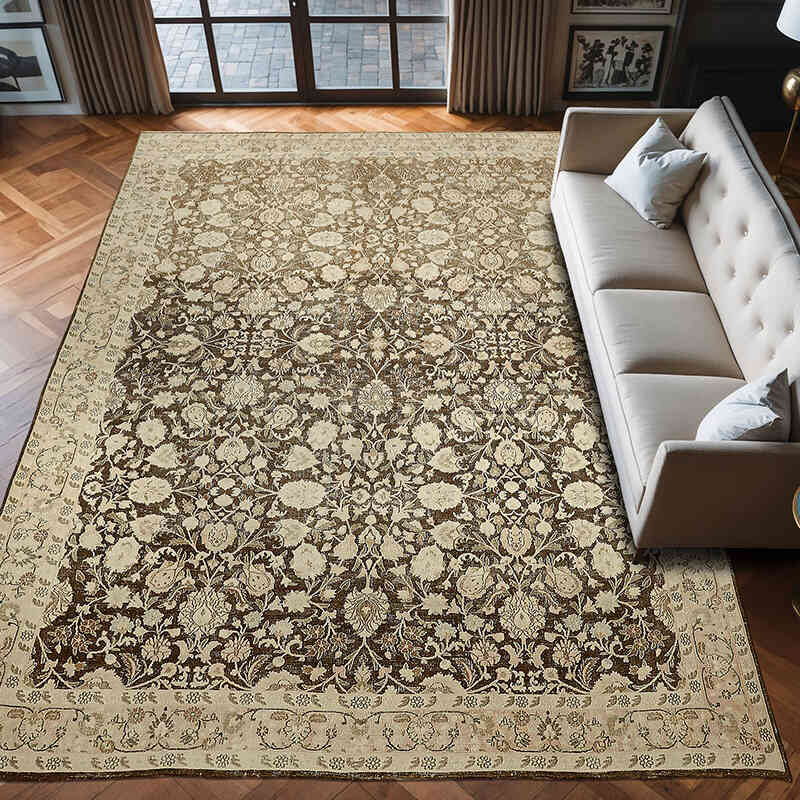 Alfombra Oriental Vintage Anudada a Mano - 262 cm x 377 cm - K0075758