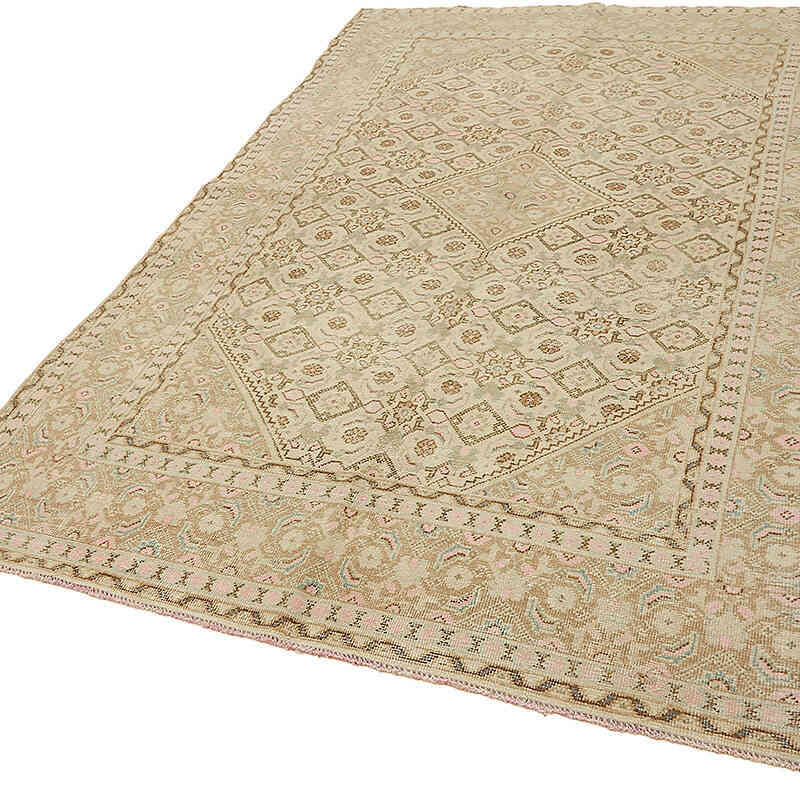 El Dokuma Vintage Halı - 187 cm x 291 cm - K0075791