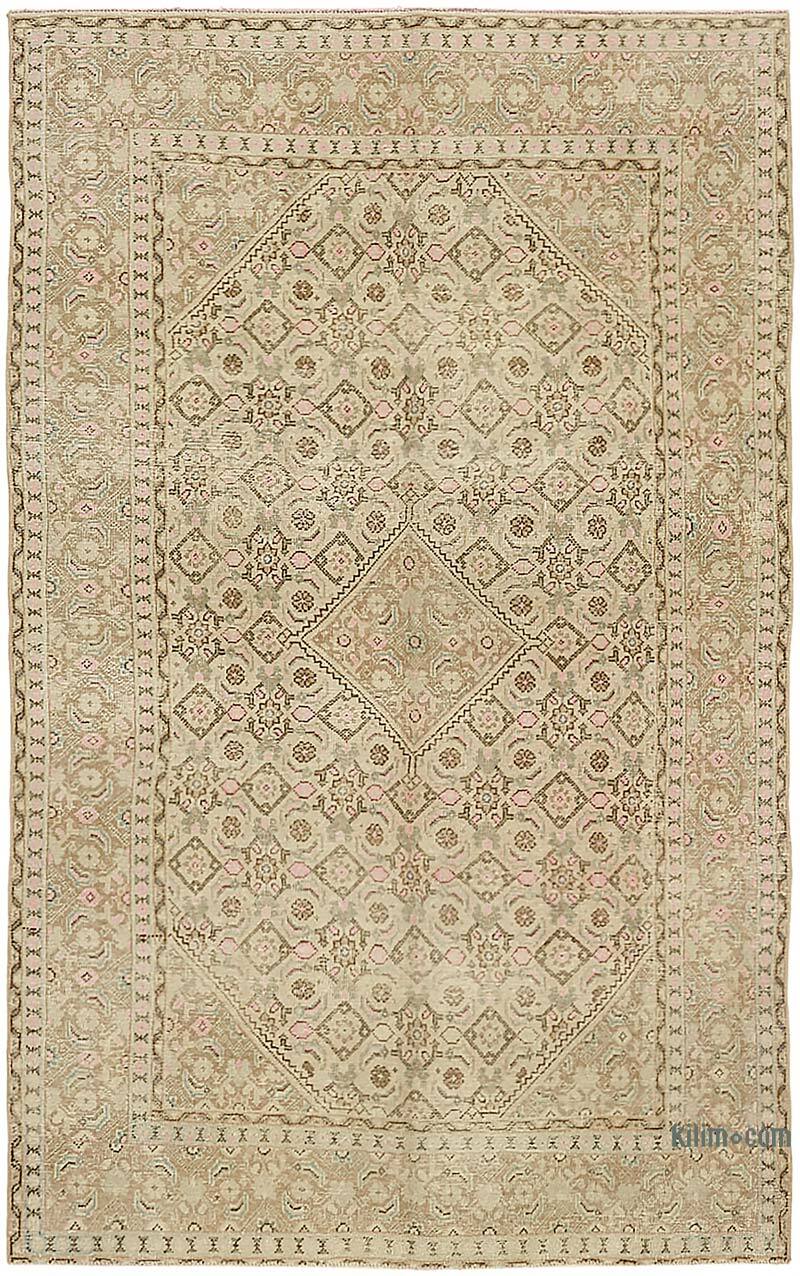 El Dokuma Vintage Halı - 187 cm x 291 cm - K0075791