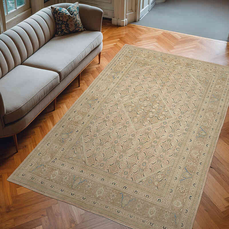 El Dokuma Vintage Halı - 208 cm x 318 cm - K0075794