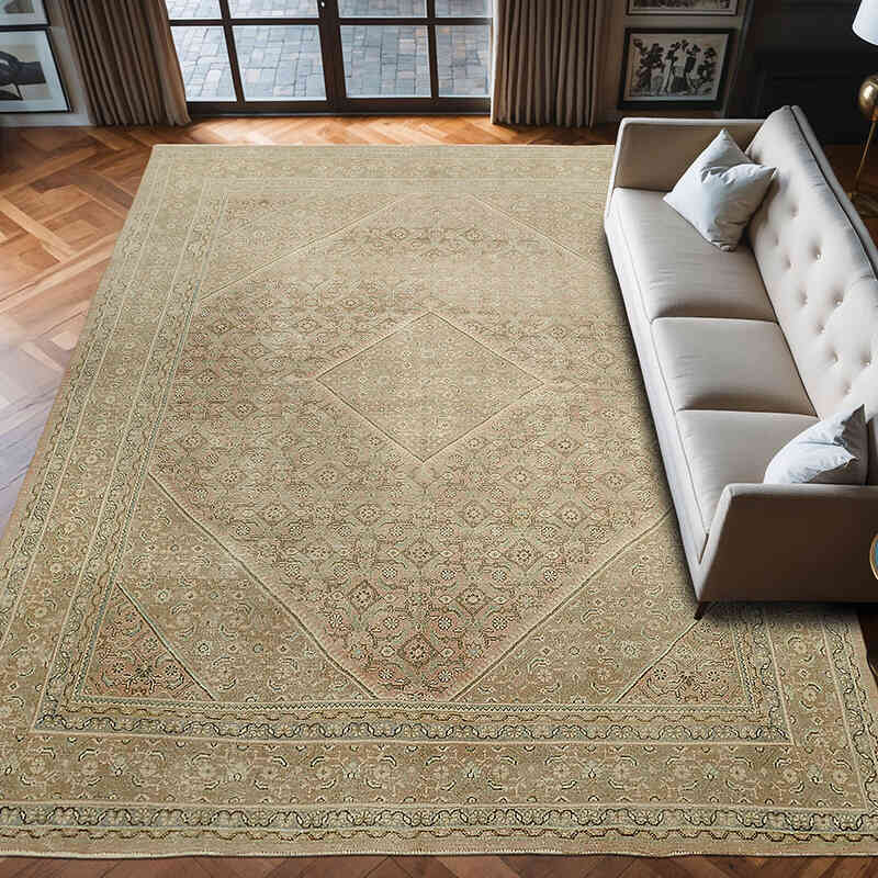El Dokuma Vintage Halı - 290 cm x 387 cm - K0075803