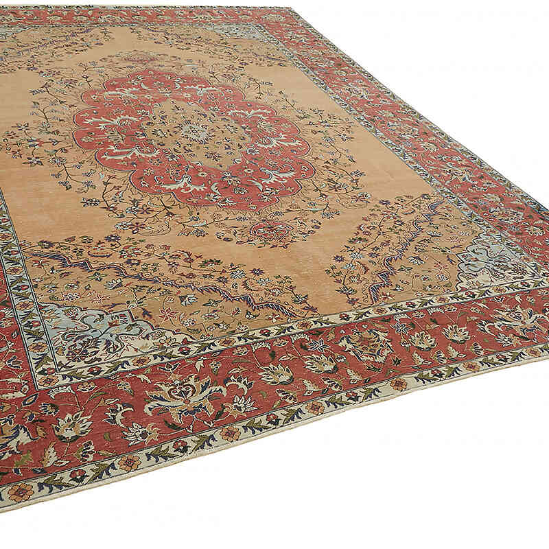 El Dokuma Vintage Halı - 302 cm x 394 cm - K0075814