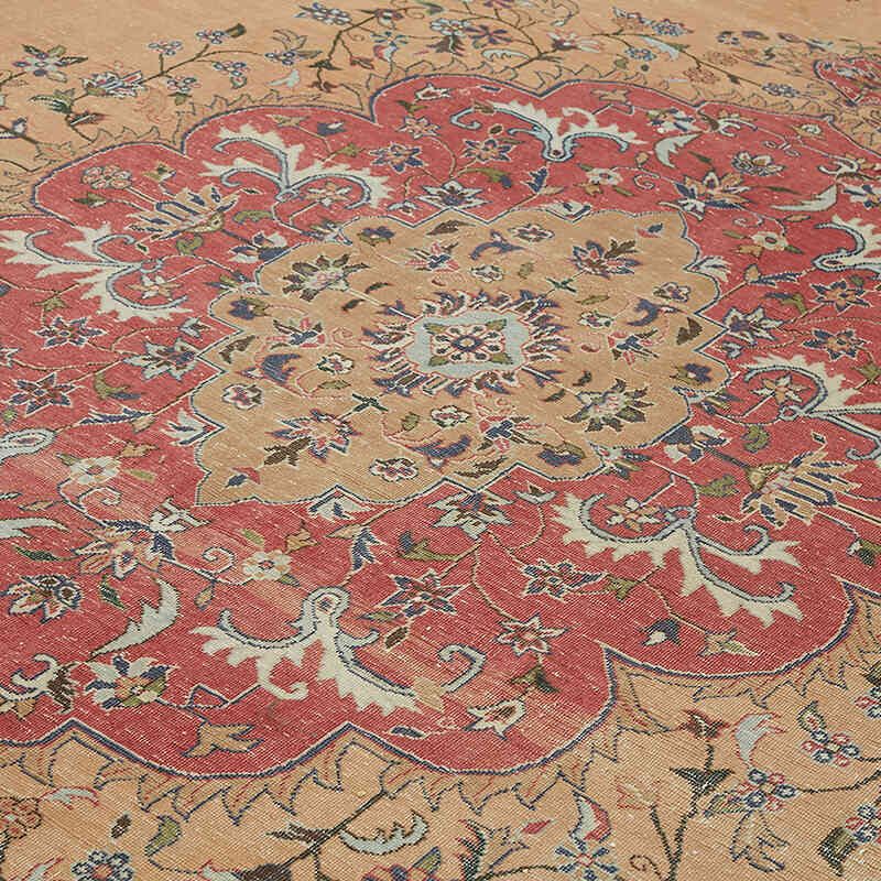El Dokuma Vintage Halı - 302 cm x 394 cm - K0075814