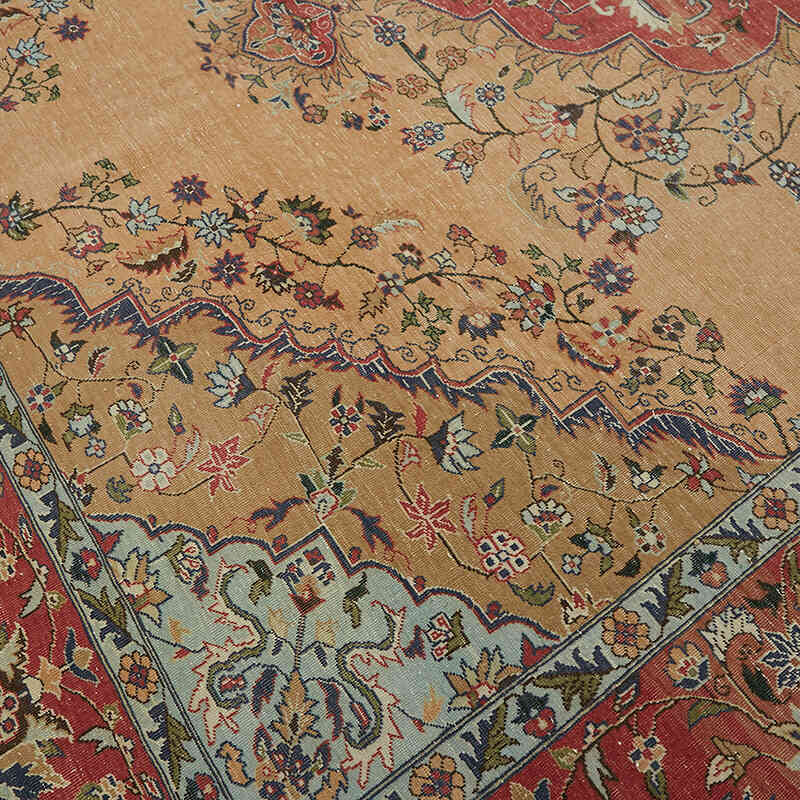 El Dokuma Vintage Halı - 302 cm x 394 cm - K0075814