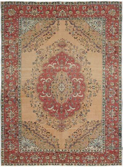 Vintage Hand-Knotted Oriental Rug - 9' 11" x 12' 11" (119" x 155")