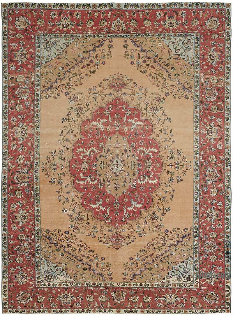 El Dokuma Vintage Halı - 302 cm x 394 cm - K0075814