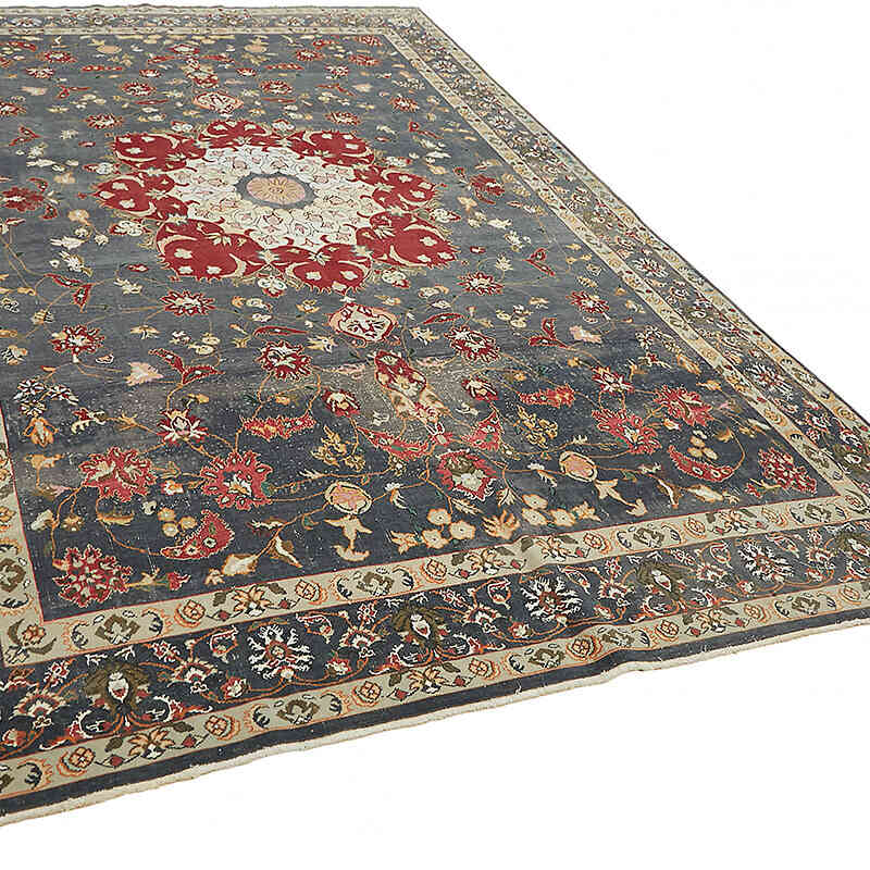 El Dokuma Vintage Halı - 245 cm x 368 cm - K0075819