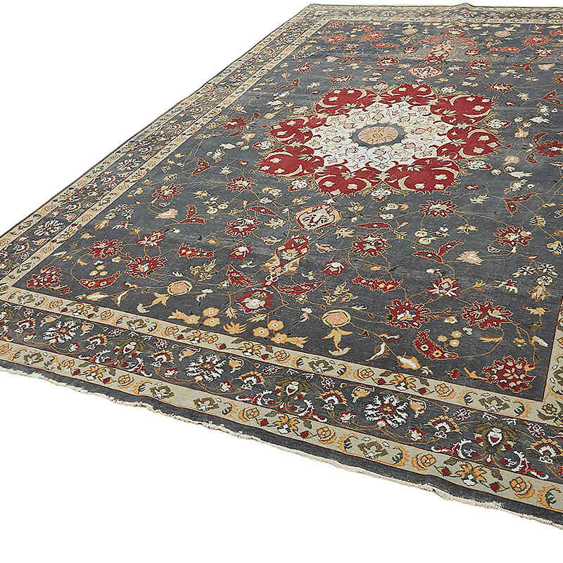 El Dokuma Vintage Halı - 245 cm x 368 cm - K0075819
