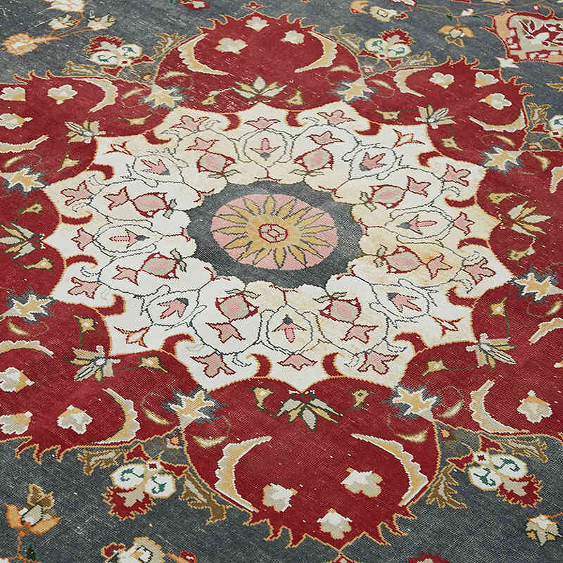 El Dokuma Vintage Halı - 245 cm x 368 cm - K0075819