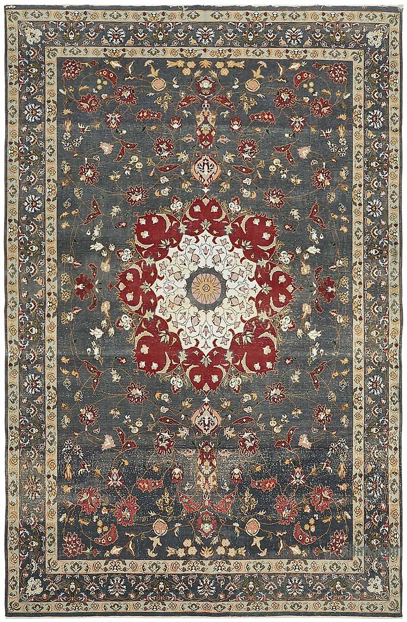 El Dokuma Vintage Halı - 245 cm x 368 cm - K0075819