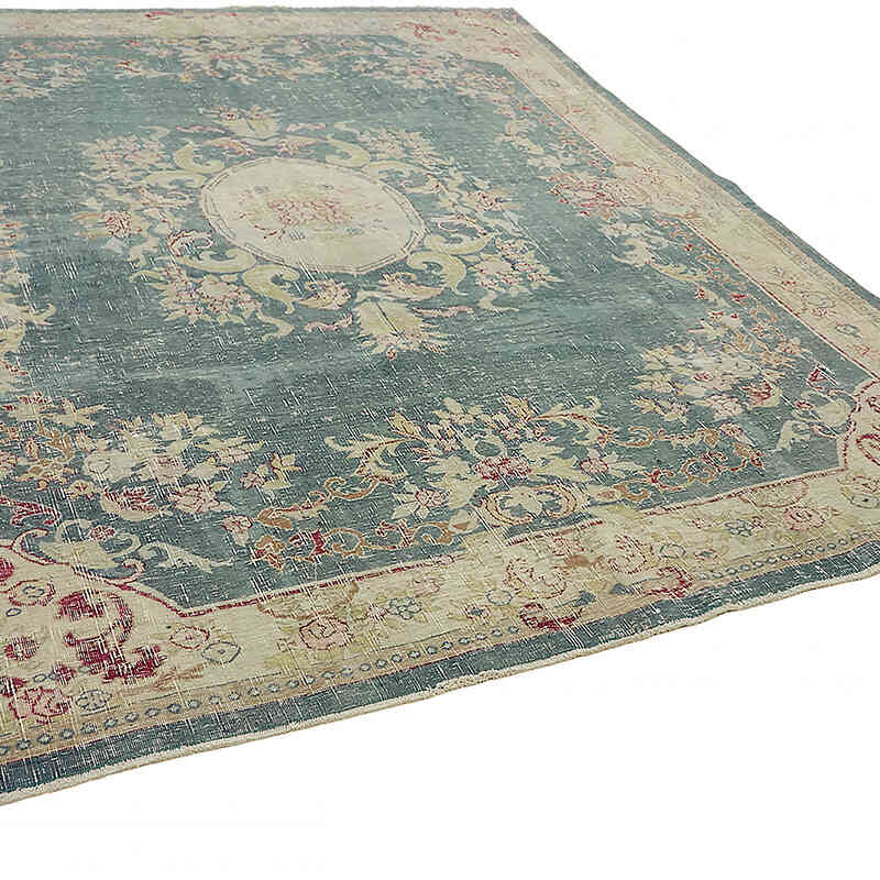 El Dokuma Vintage Halı - 278 cm x 302 cm - K0075820