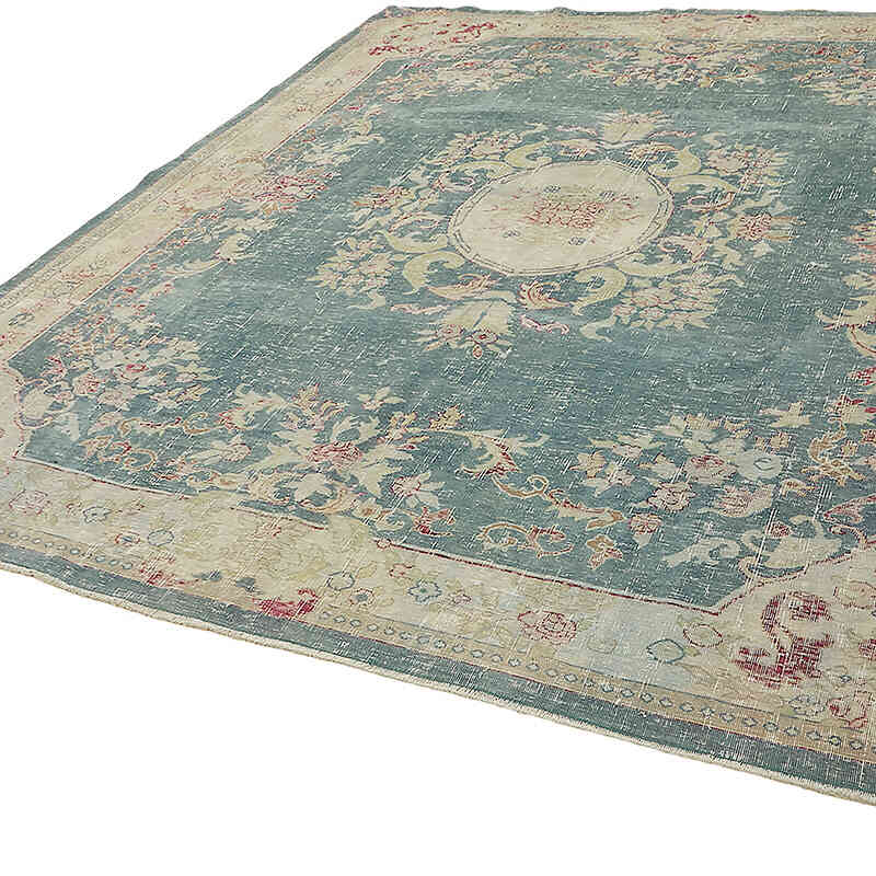 El Dokuma Vintage Halı - 278 cm x 302 cm - K0075820