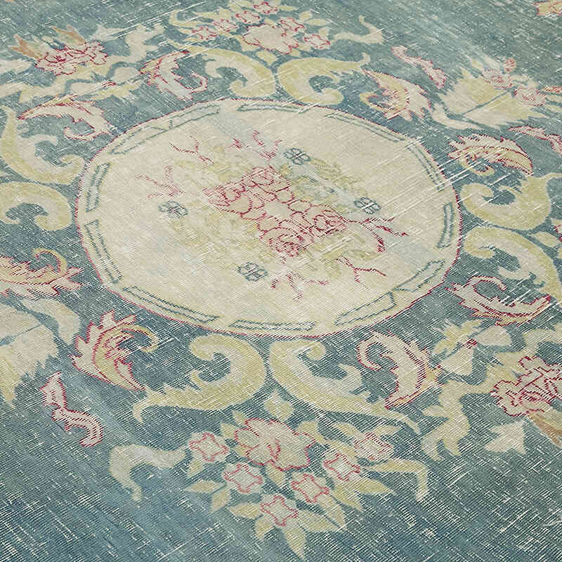 El Dokuma Vintage Halı - 278 cm x 302 cm - K0075820