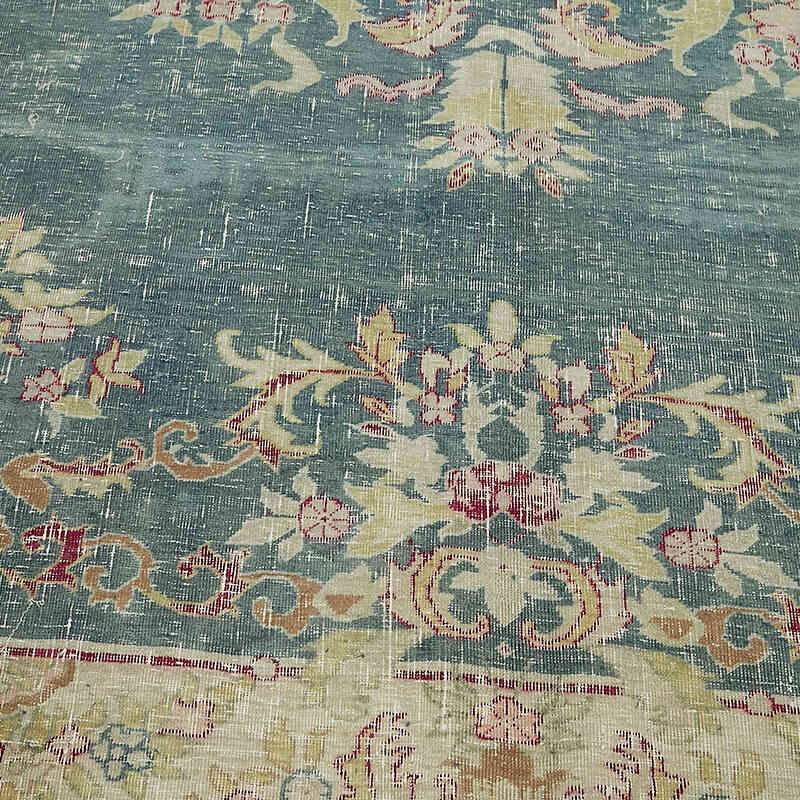 El Dokuma Vintage Halı - 278 cm x 302 cm - K0075820