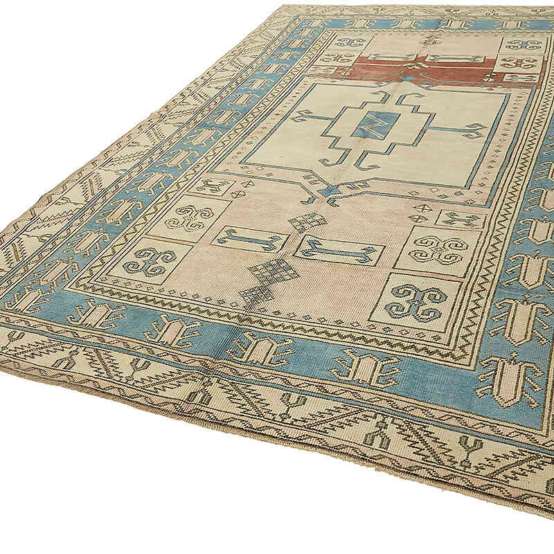 Vintage Hand-Knotted Oriental Rug - 7' 10" x 11' 11" (94" x 143") - K0075844