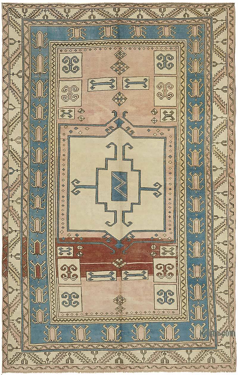 Vintage Hand-Knotted Oriental Rug - 7' 10" x 11' 11" (94" x 143") - K0075844
