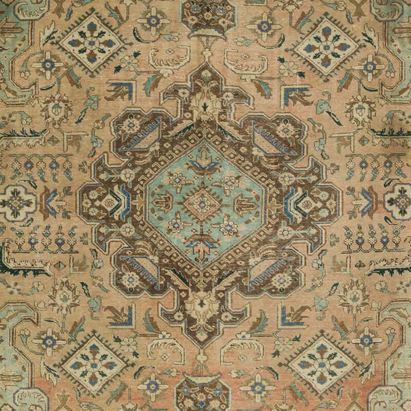Alfombra Vintage Turca Anudada a Mano - 313 cm x 367 cm - K0075853