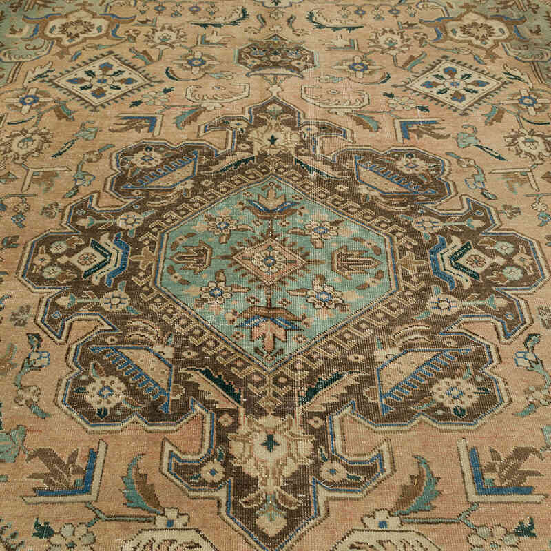 Alfombra Vintage Turca Anudada a Mano - 313 cm x 367 cm - K0075853
