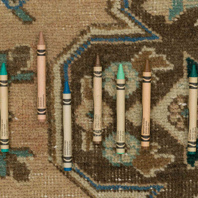 Alfombra Vintage Turca Anudada a Mano - 313 cm x 367 cm - K0075853