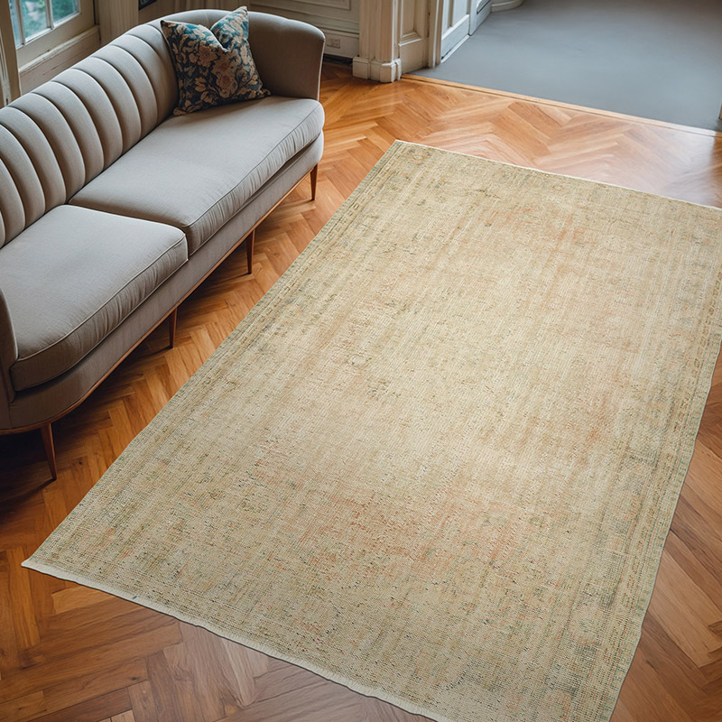 Alfombra Vintage Turca Anudada a Mano - 180 cm x 277 cm - K0075869