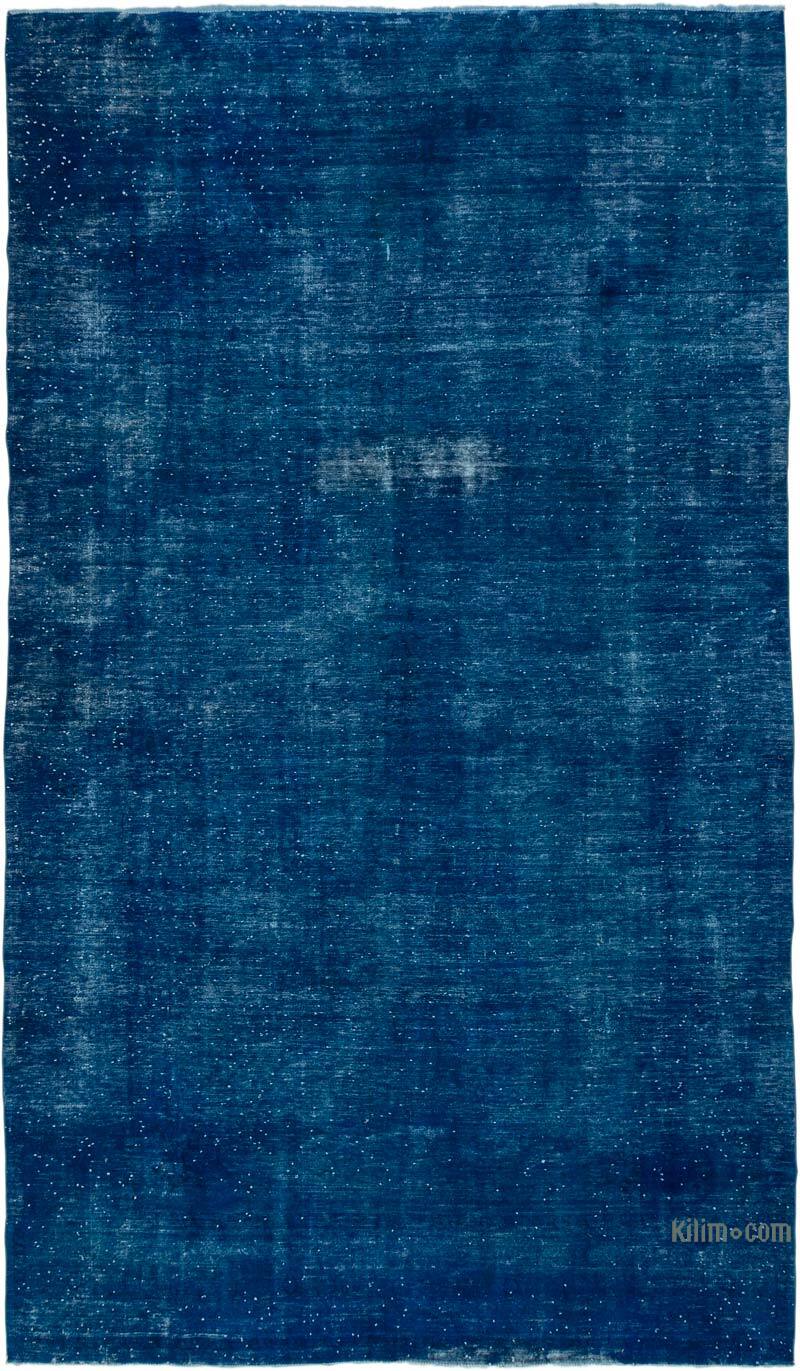 Over-dyed Vintage Hand-Knotted Turkish Rug - 9' 5" x 16' 2" (113" x 194") - K0075871