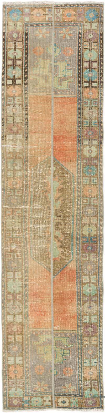 Vintage Turkish Hand-Knotted Runner - 2' 2" x 8' 6" (26" x 102")