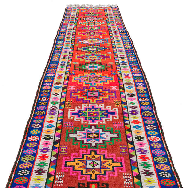 Alfombra Vintage de pasillo - 85 cm x 396 cm - K0075889