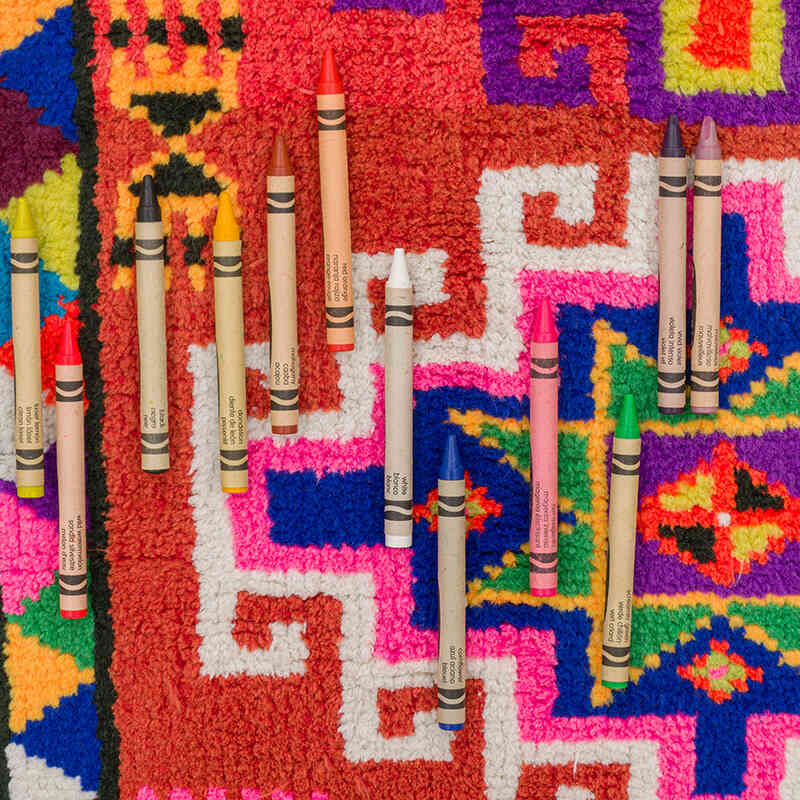 Alfombra Vintage de pasillo - 85 cm x 396 cm - K0075889