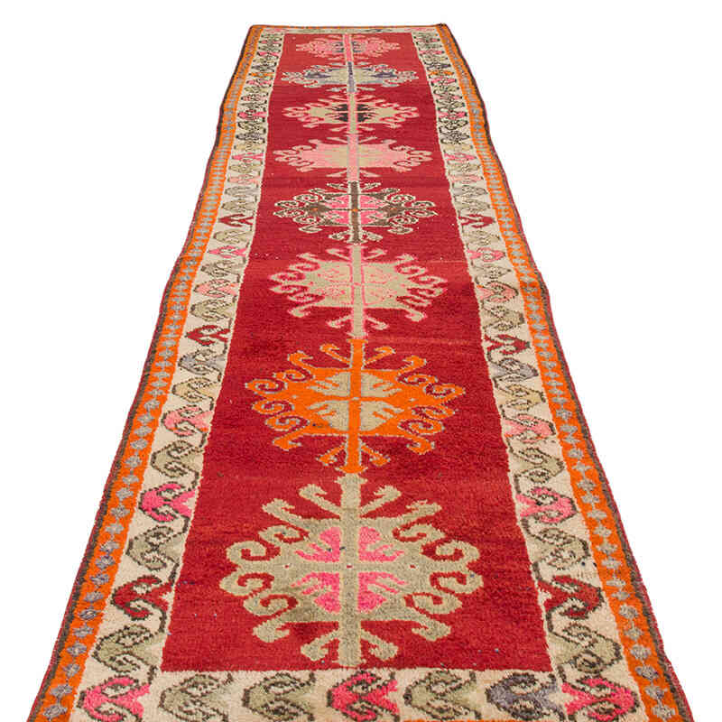 Vintage Tribal Runner Rug - 2' 9" x 11' 11" (33" x 143") - K0075890