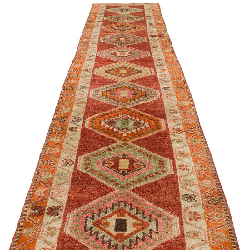 Vintage Tribal Runner Rug - 2' 10" x 14' 10" (34" x 178") - K0075892