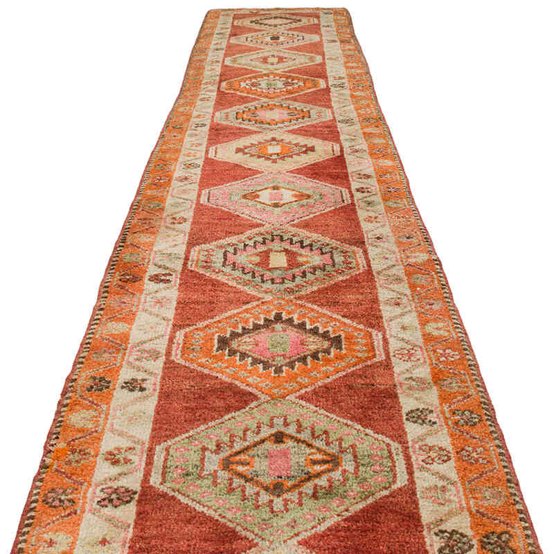Vintage Tribal Runner Rug - 2' 10" x 14' 10" (34" x 178") - K0075892