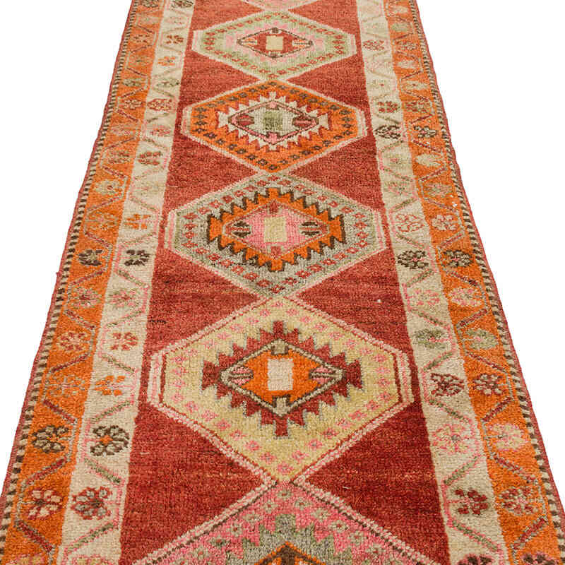 Vintage Tribal Runner Rug - 2' 10" x 14' 10" (34" x 178") - K0075892