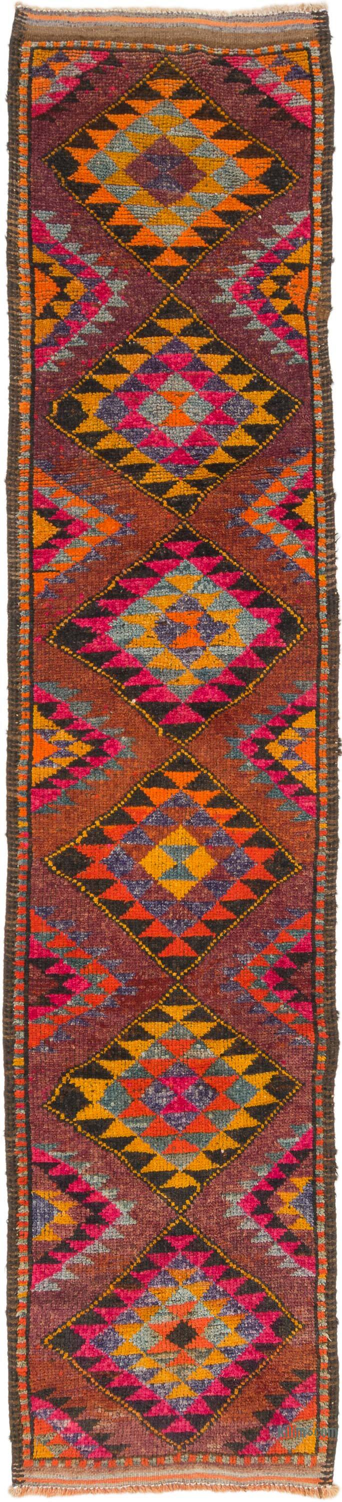 Alfombra Vintage de pasillo - 92 cm x 400 cm - K0075893