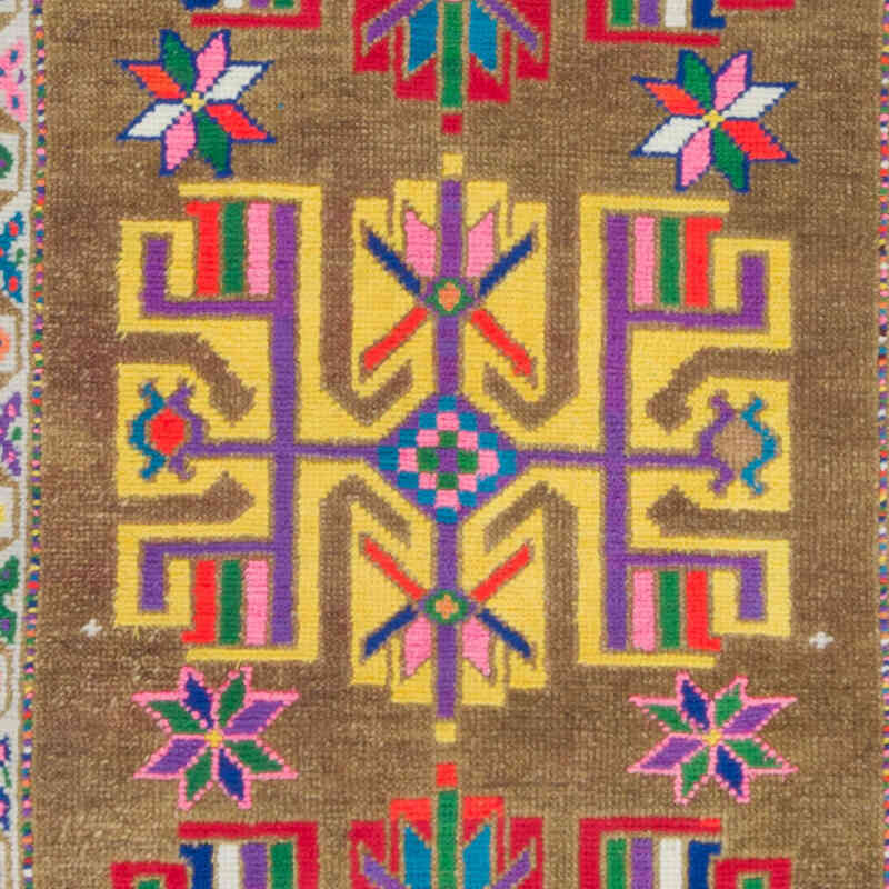Alfombra Vintage de pasillo - 92 cm x 404 cm - K0075896