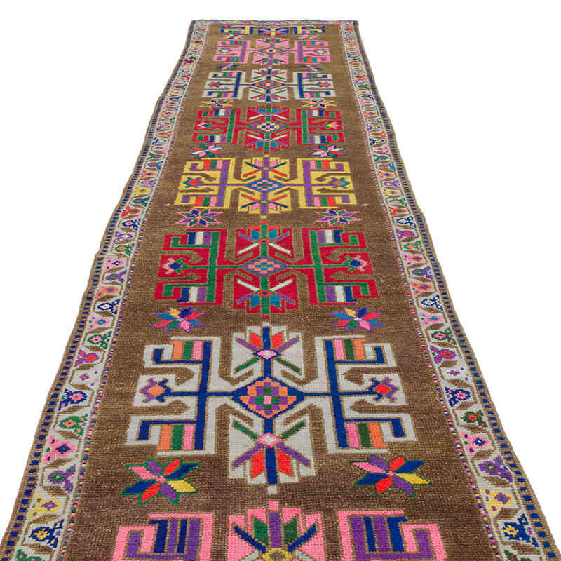 Alfombra Vintage de pasillo - 92 cm x 404 cm - K0075896