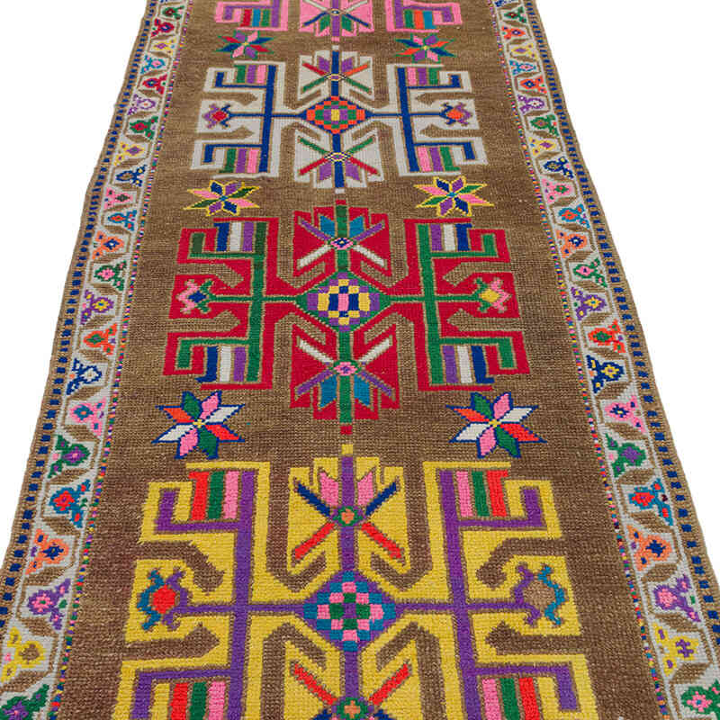 Alfombra Vintage de pasillo - 92 cm x 404 cm - K0075896