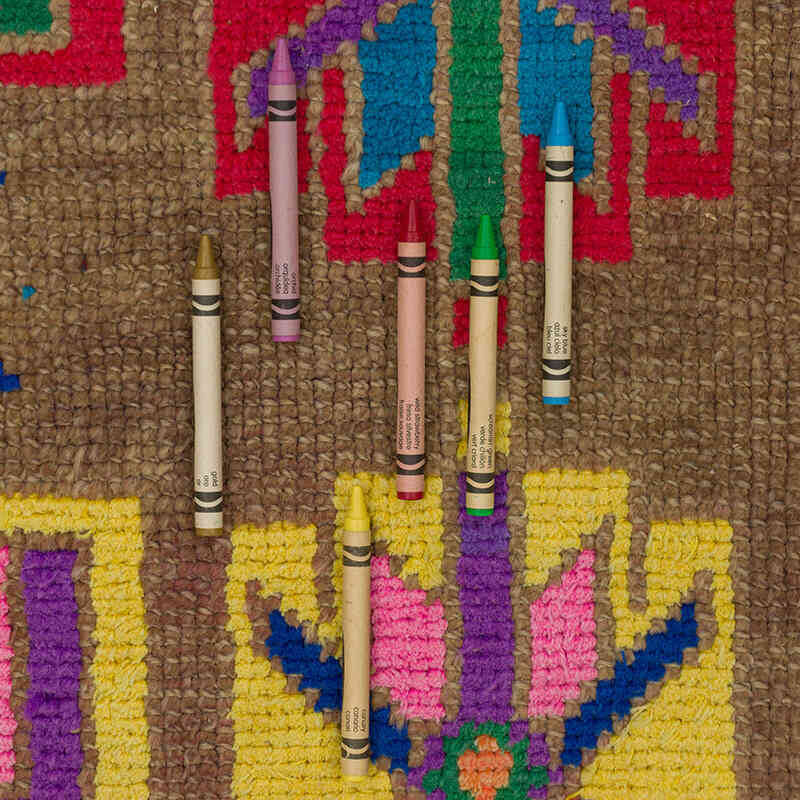 Alfombra Vintage de pasillo - 92 cm x 404 cm - K0075896
