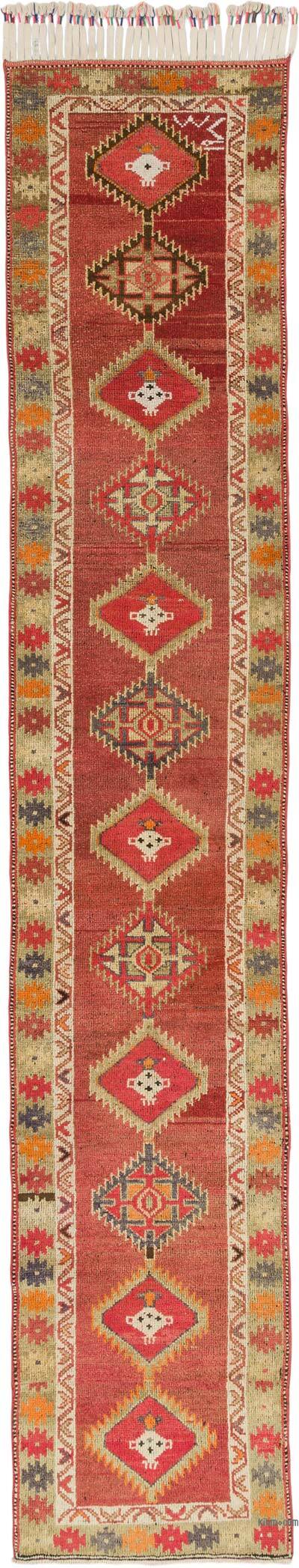 Vintage Tribal Runner Rug - 2' 9" x 14' 9" (33" x 177")